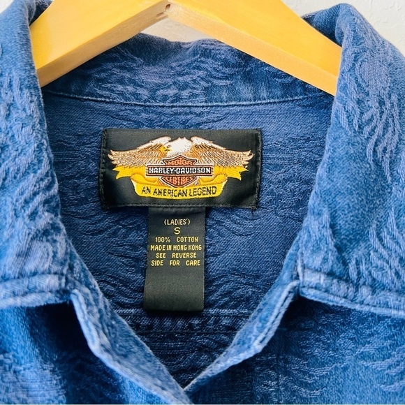 Harley Davidson Denim Jacket Small - Picture 3 of 10